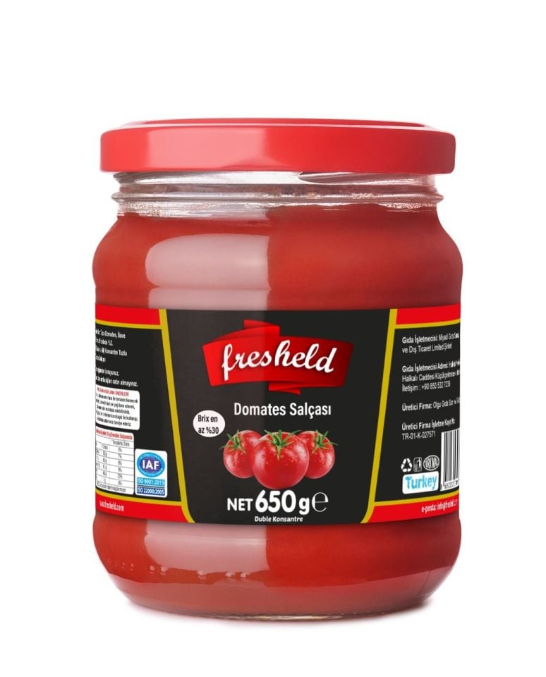 Fresheld x 2 Adet Domates Salçası 650gr