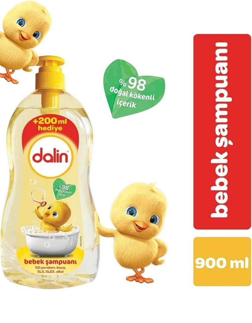 Dalin x 2 Adet Klasik Şampuan 900 ml