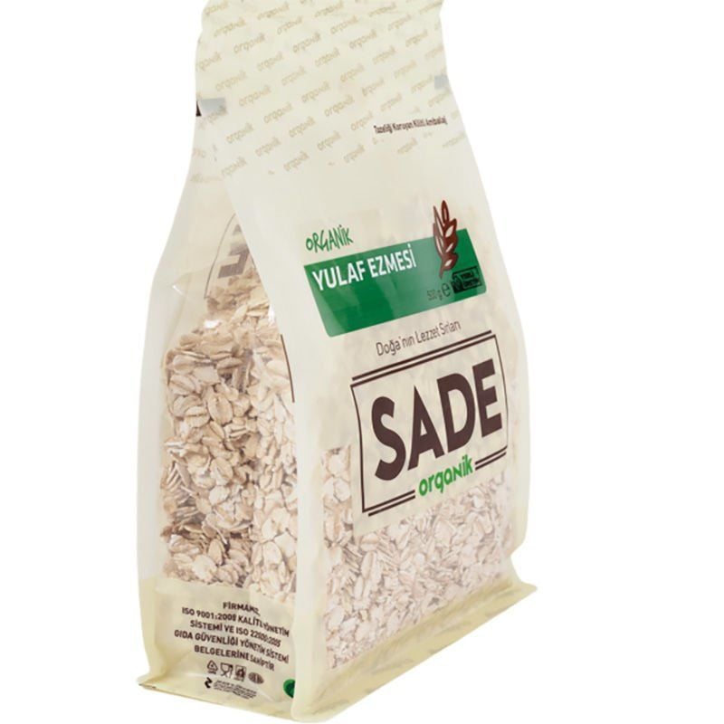 Sade Organik x 4 Paket Yulaf Ezmesi 500g
