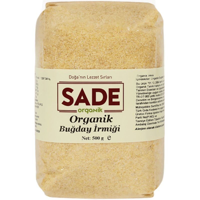 Sade Organik x 2 Paket Buğday İrmiği 500g