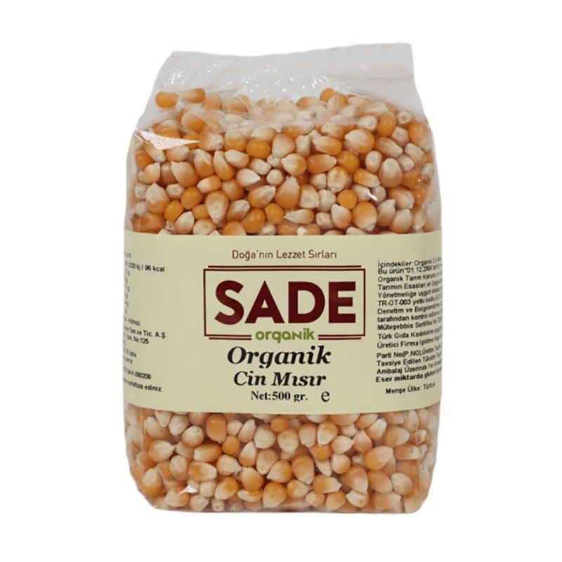 Sade Organik x 4 Paket Cin Mısır-500 gr