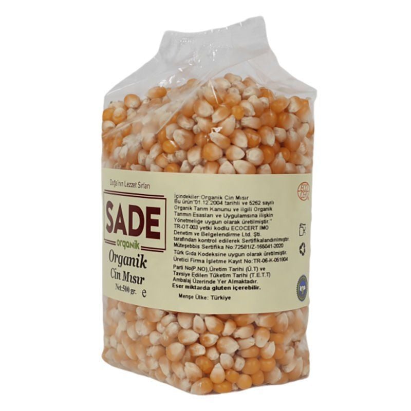 Sade Organik x 4 Paket Cin Mısır-500 gr