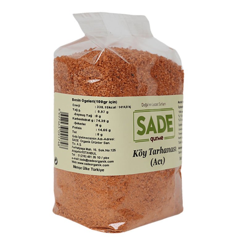Sade Gurme x 4 Paket  Acılı Köy Tarhanası 500 gr