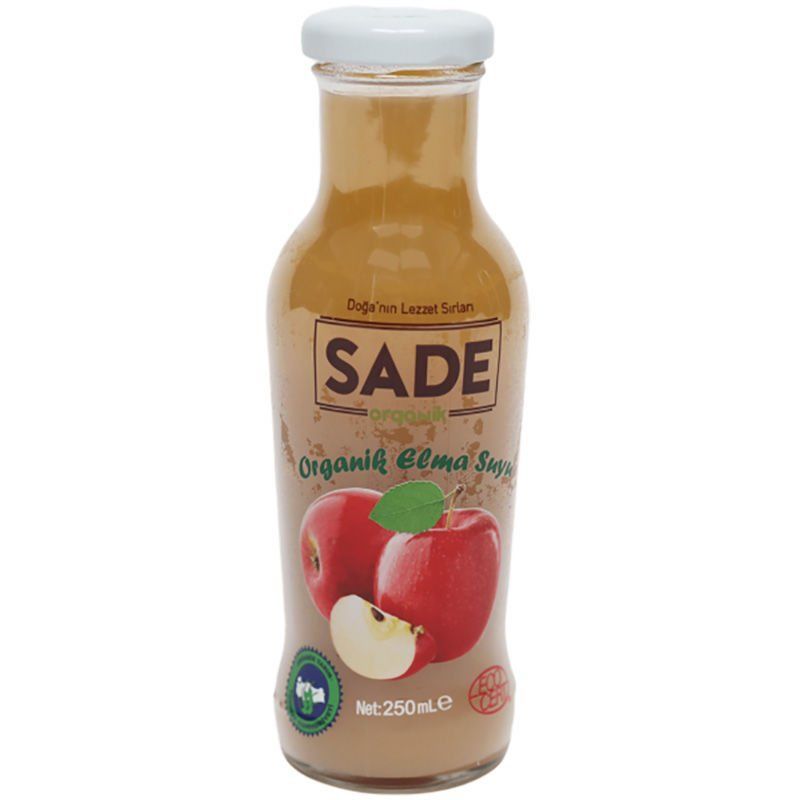 Sade Organik x 6 Şişe Elma Suyu 250 ml