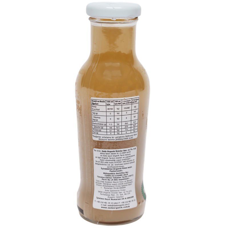 Sade Organik x 6 Şişe Elma Suyu 250 ml