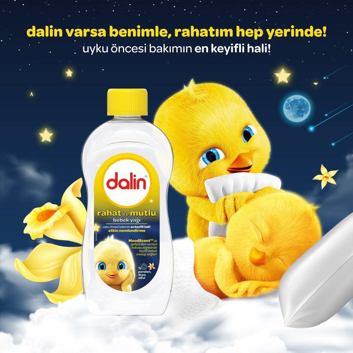 Dalin x 4 Adet Bebek Yağı - Rahat ve Mutlu 300 ml