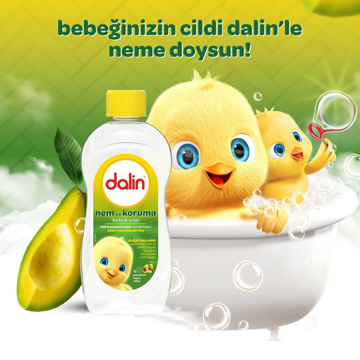 Dalin x 4 Adet Bebek Yağı - Nem ve Koruma 300 ml