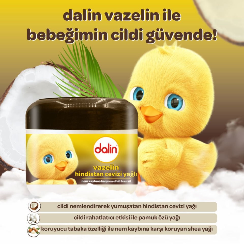 Dalin x 6 Adet Vazelin - Hindistan Cevizi Yağlı 100 ml