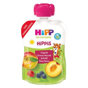 Hipp Organik x 16 Adet Orman Meyveli Şeftalili Elma Püresi 100gr
