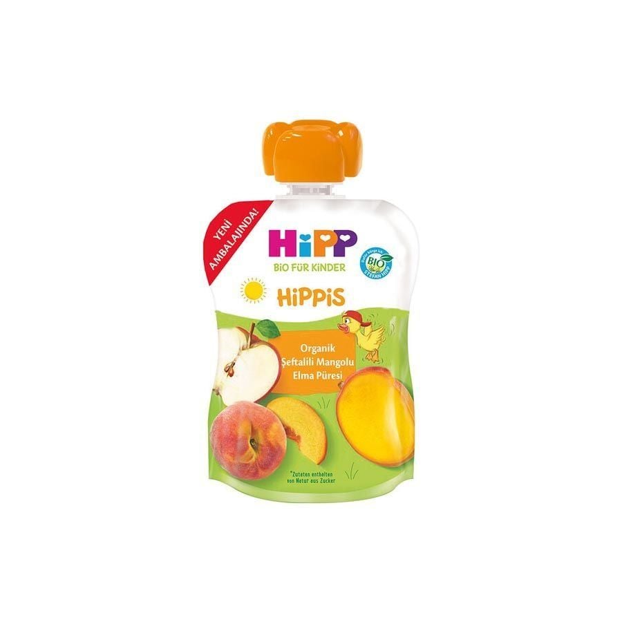 Hipp Organik x 16 Adet Şeftalili Mangolu Elma Püresi 100gr