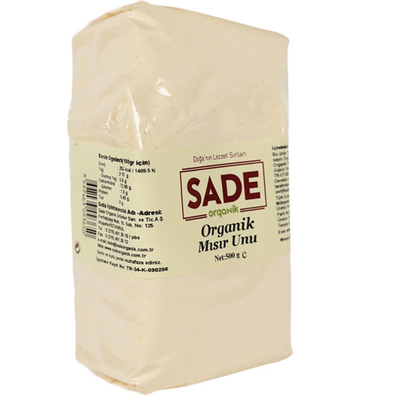 Sade Organik Mısır Unu 500 gr