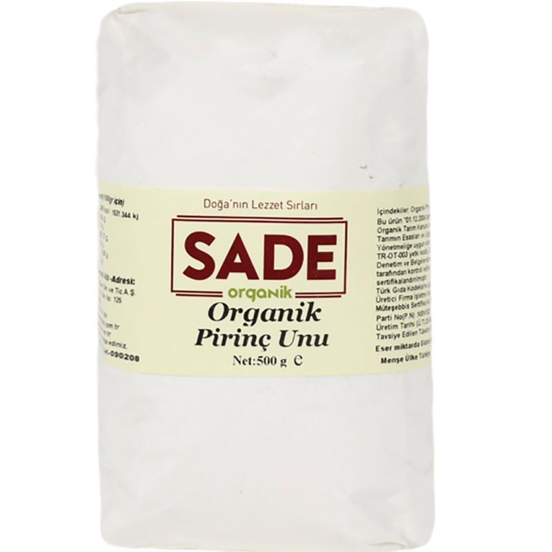 Sade Organik x 4 Paket Pirinç Unu 500 gr