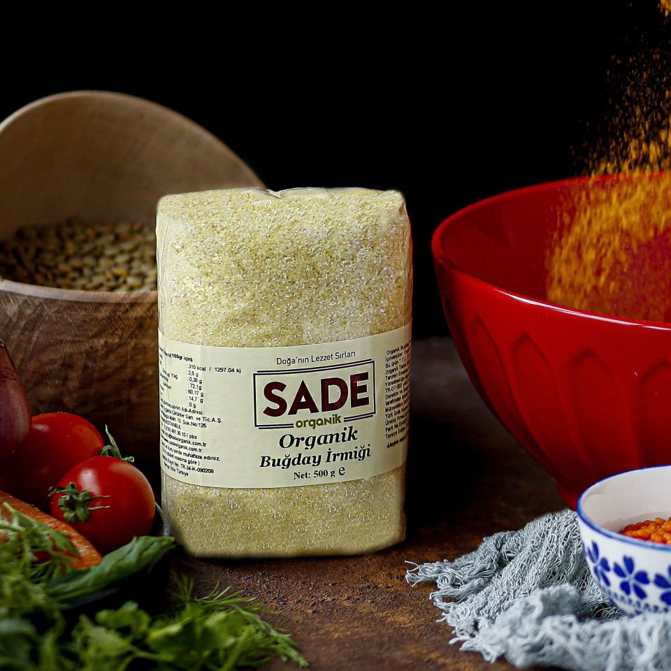 Sade Organik x 2 Paket Buğday İrmiği 500g