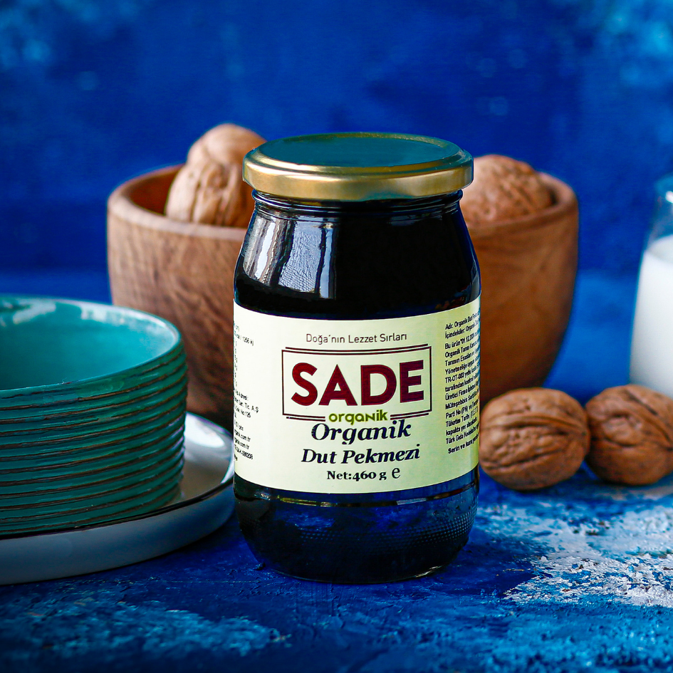 Sade Organik x 2 Kavanoz Dut Pekmezi 460 gr