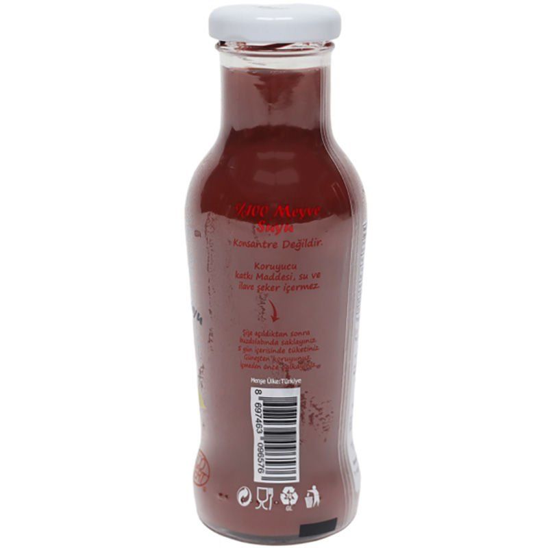Sade Organik x 4 Şişe Kızılcık Suyu 250 ml