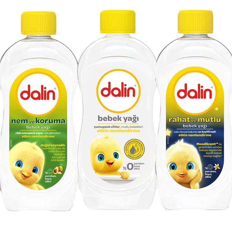 Dalin 3'lü Özel Set Bebek Yağı 300 ml