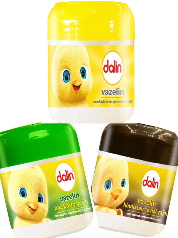 Dalin 3'lü Vazelin Seti 100 ml