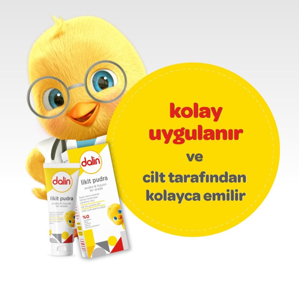 Dalin 2'li Set -Pişik Kremi 100 ml ve Likit Pudra 100 ml